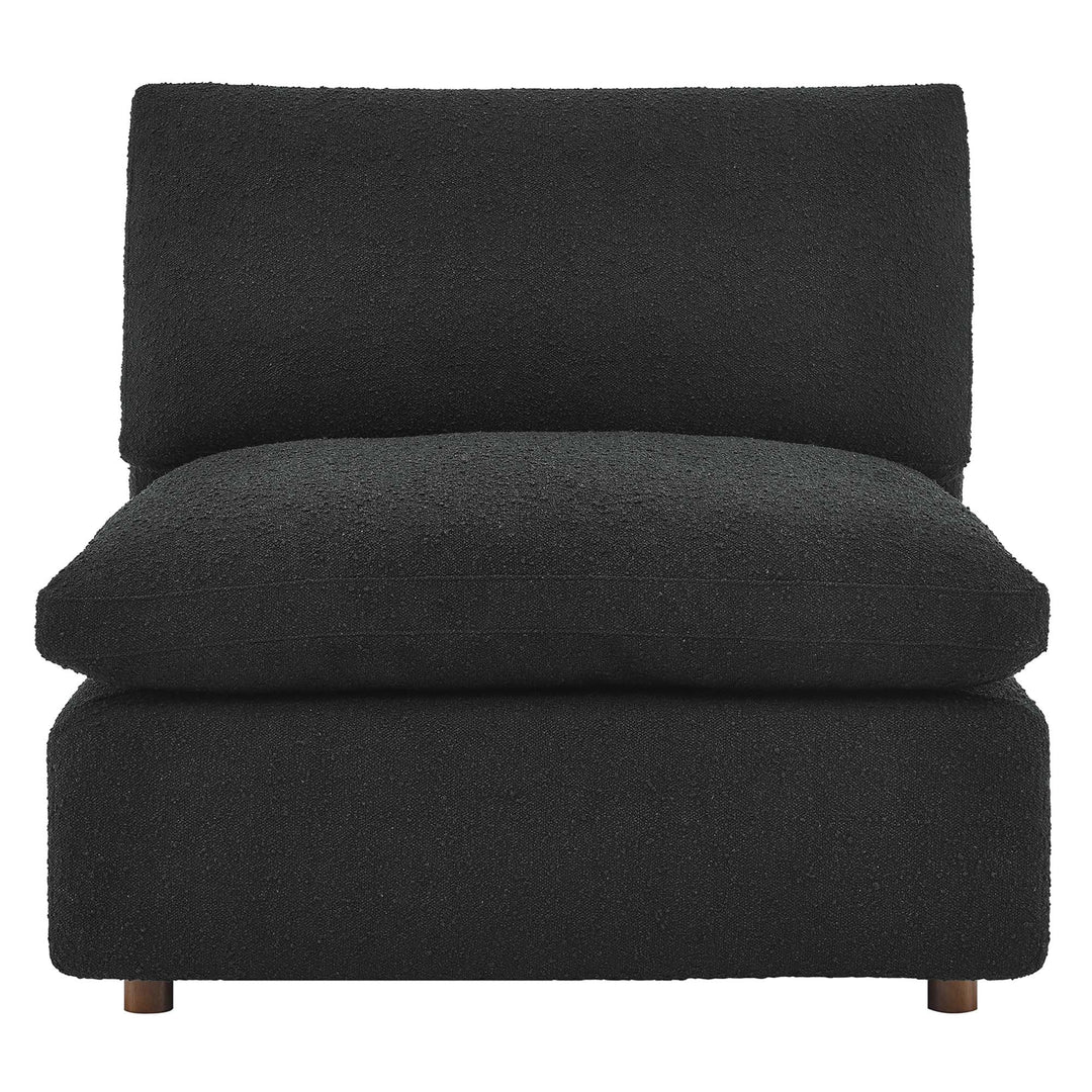 Comfort Downy Dense Boucle Fabric Chaise