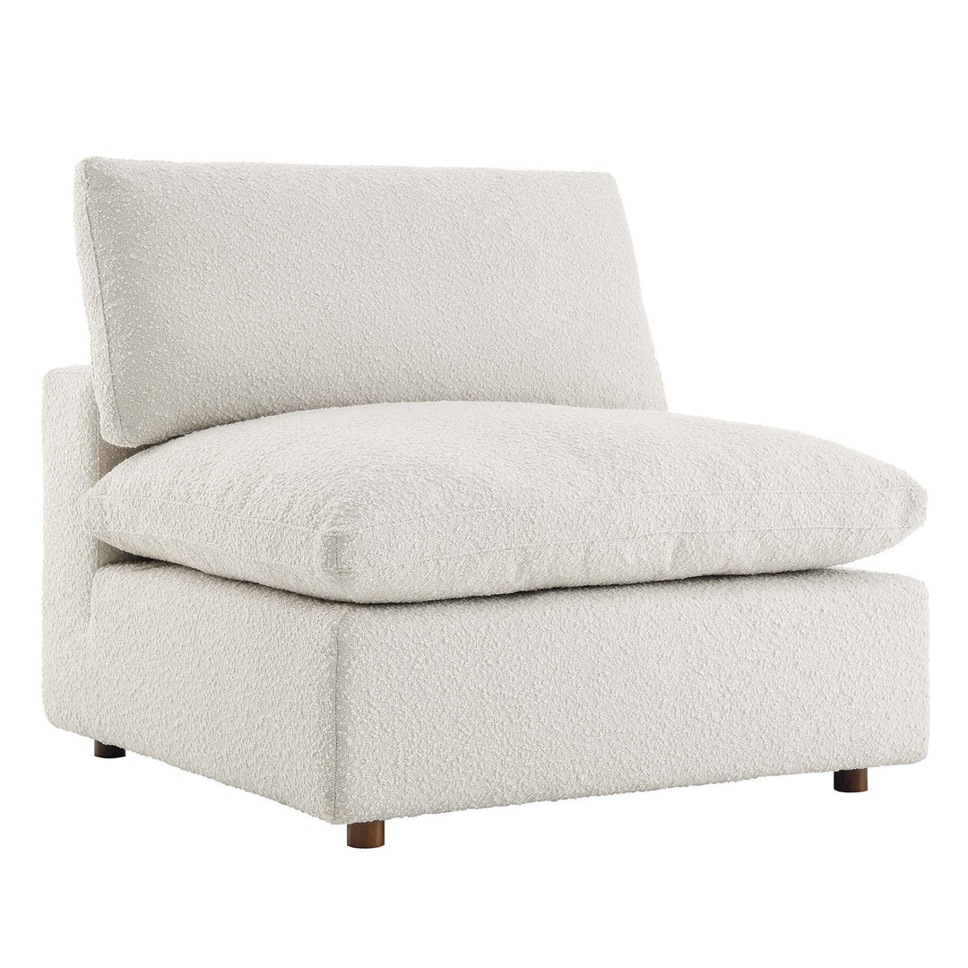 Comfort Downy Dense Boucle Fabric Chaise