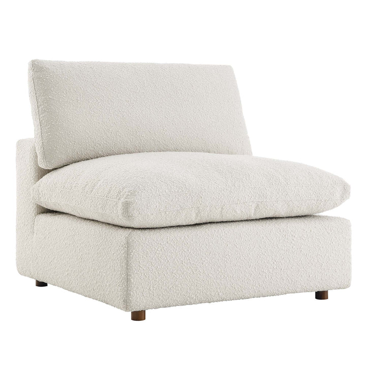 Comfort Downy Dense Boucle Fabric Chaise