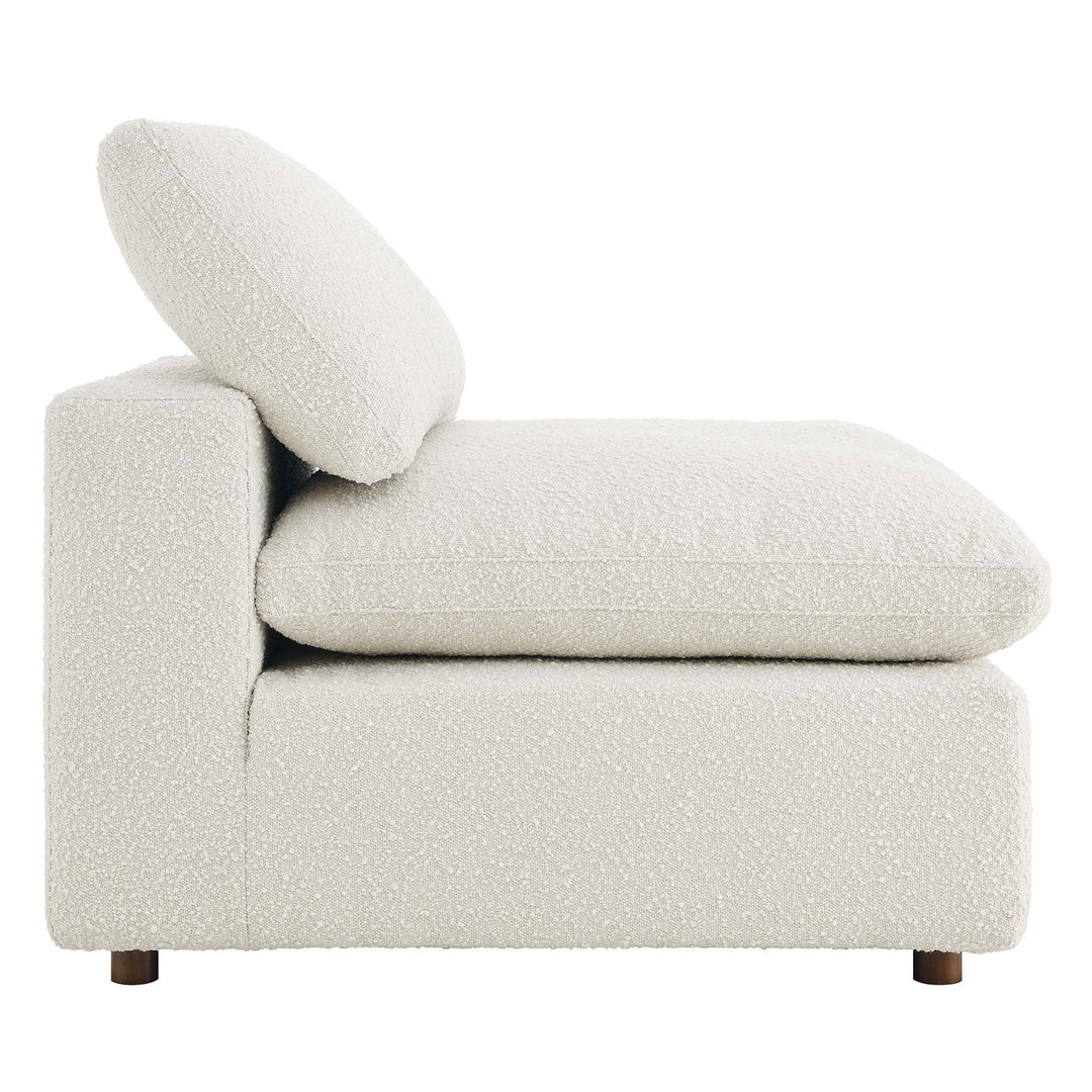 Comfort Downy Dense Boucle Fabric Chaise