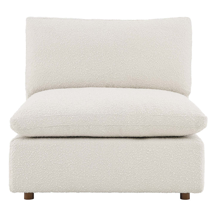 Comfort Downy Dense Boucle Fabric Chaise