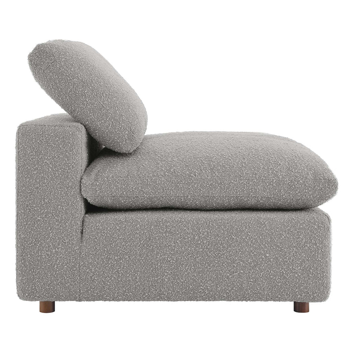 Comfort Downy Dense Boucle Fabric Chaise