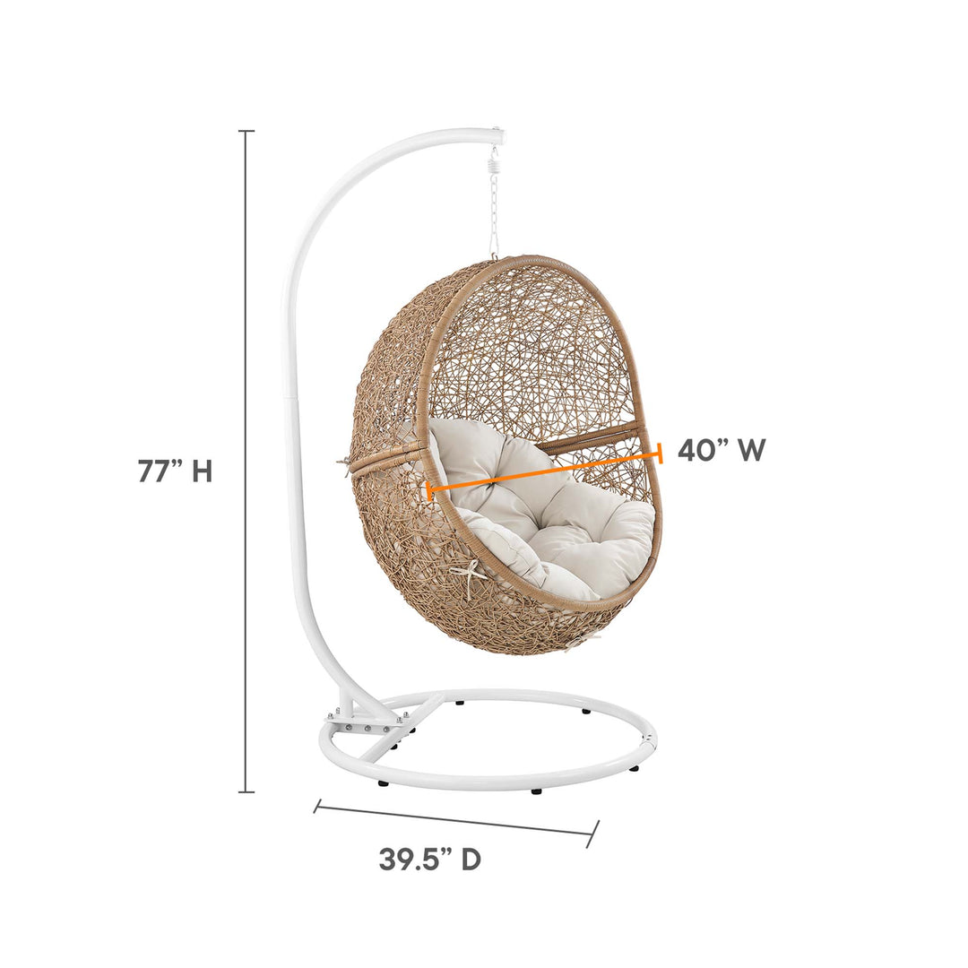 Eclipse Outdoor Patio Rattan Swing Chair