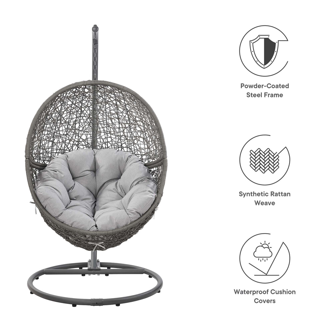 Eclipse Outdoor Patio Rattan Swing Chair