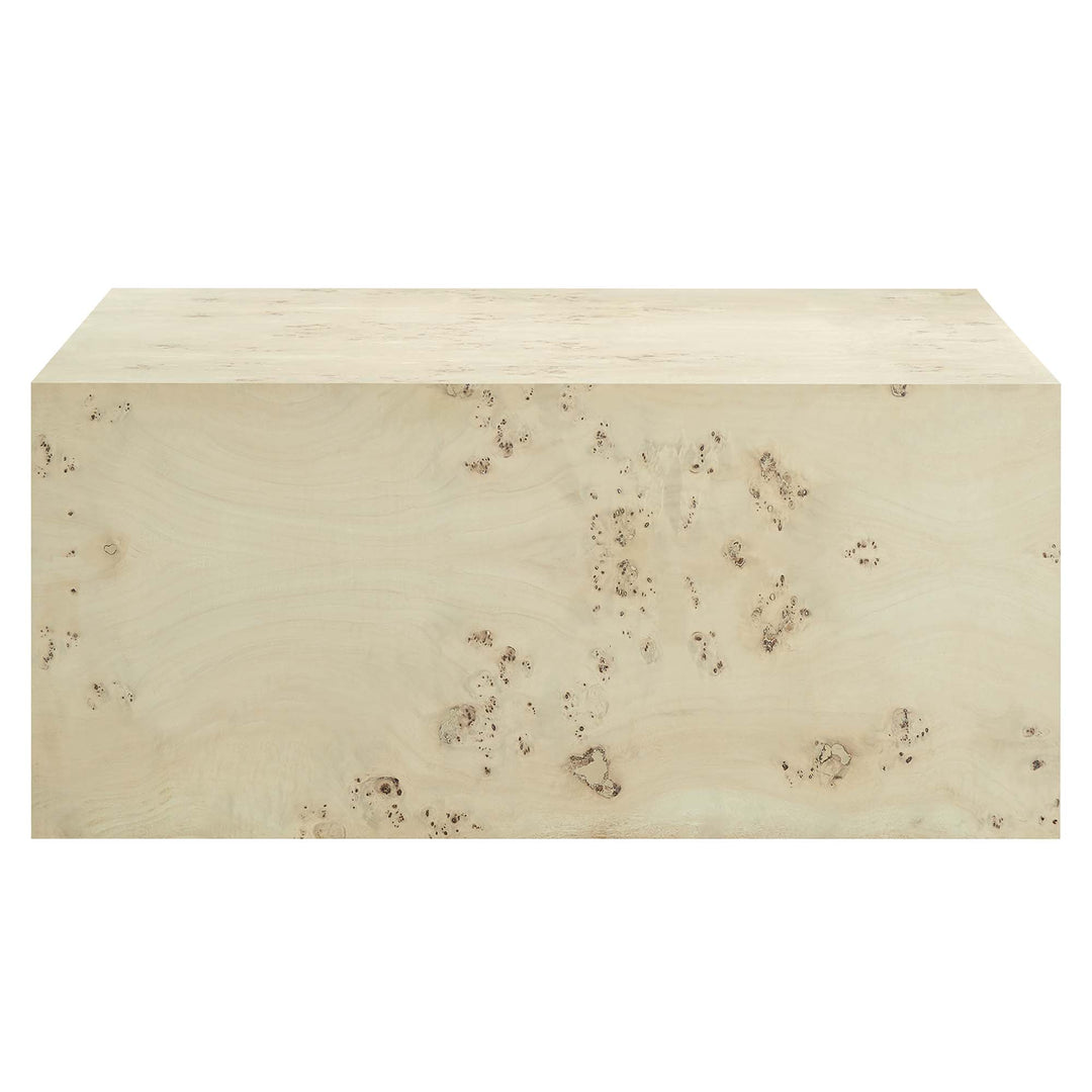 Celestial 36" Square Burl Wood Coffee Table