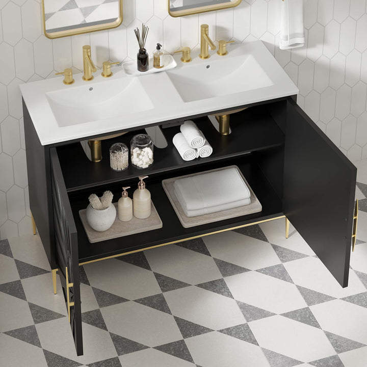 Arise 48" Double Sink Bathroom Vanity