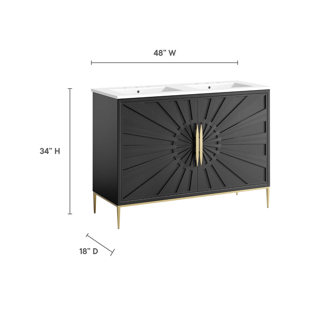 Arise 48" Double Sink Bathroom Vanity