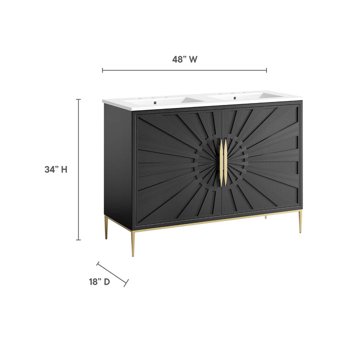 Arise 48" Double Sink Bathroom Vanity