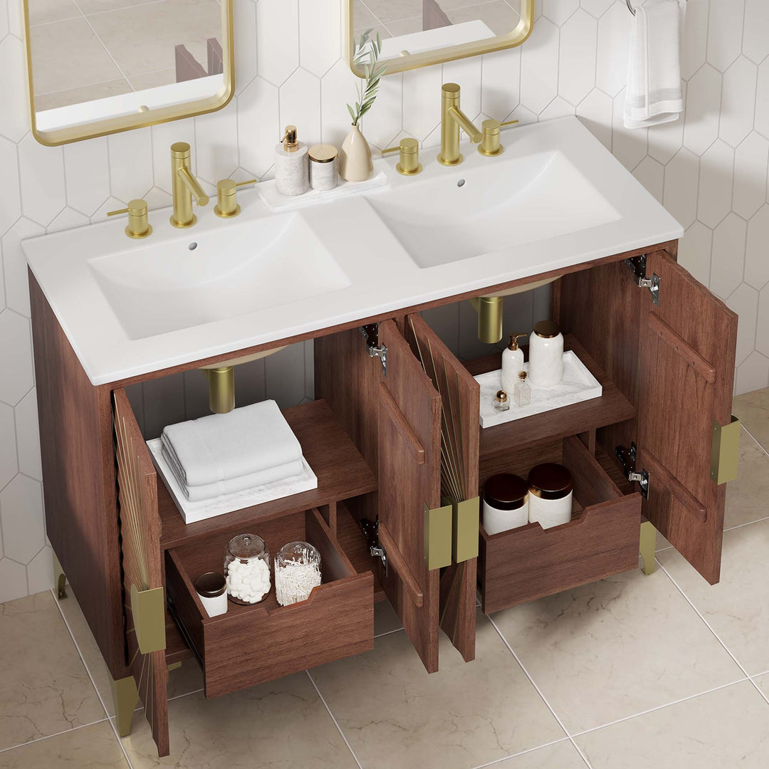 Daybreak 48" Double Sink Bathroom Vanity