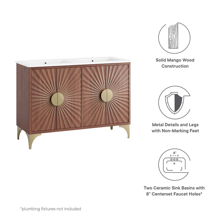 Daybreak 48" Double Sink Bathroom Vanity