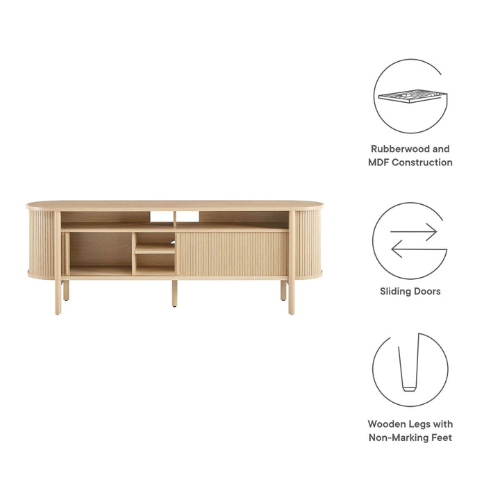 Crescent 71" Curved TV Stand