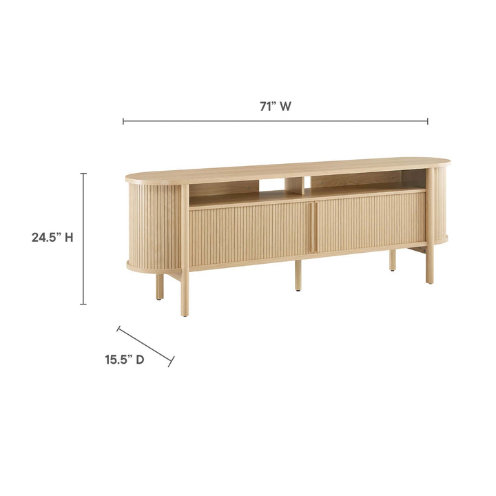 Crescent 71" Curved TV Stand