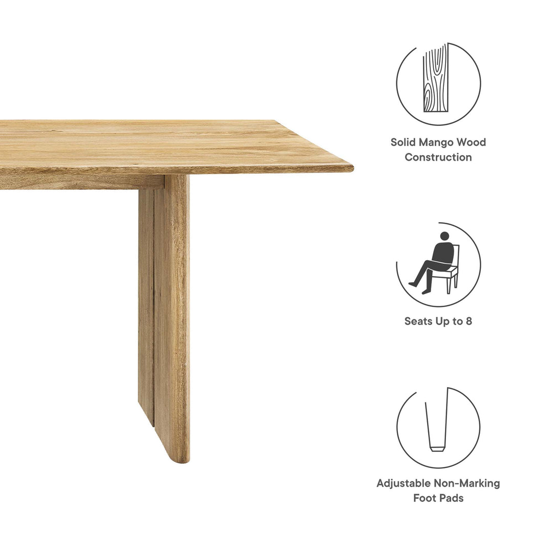 Arbor 86" Wood Dining Table