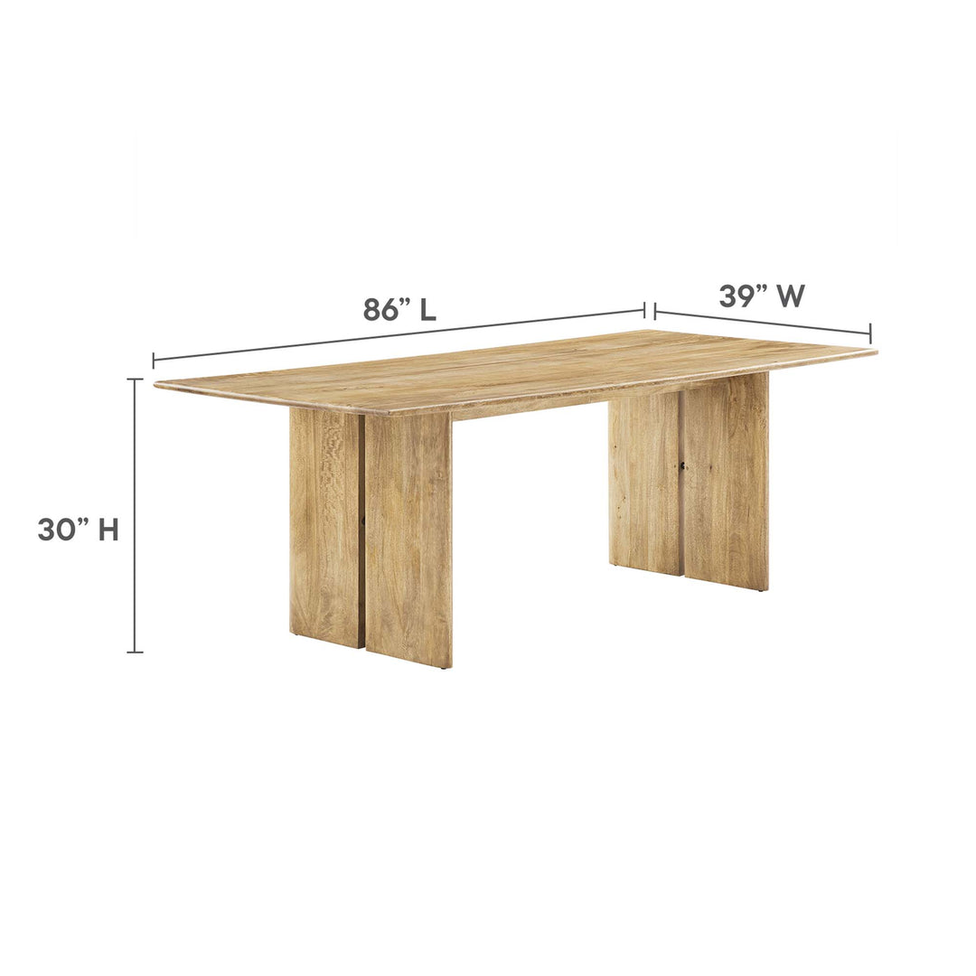 Arbor 86" Wood Dining Table