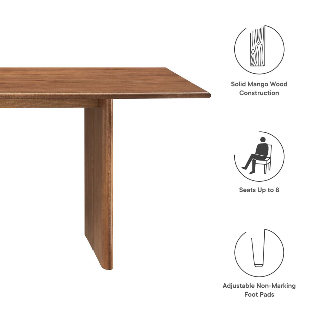 Arbor 86" Wood Dining Table