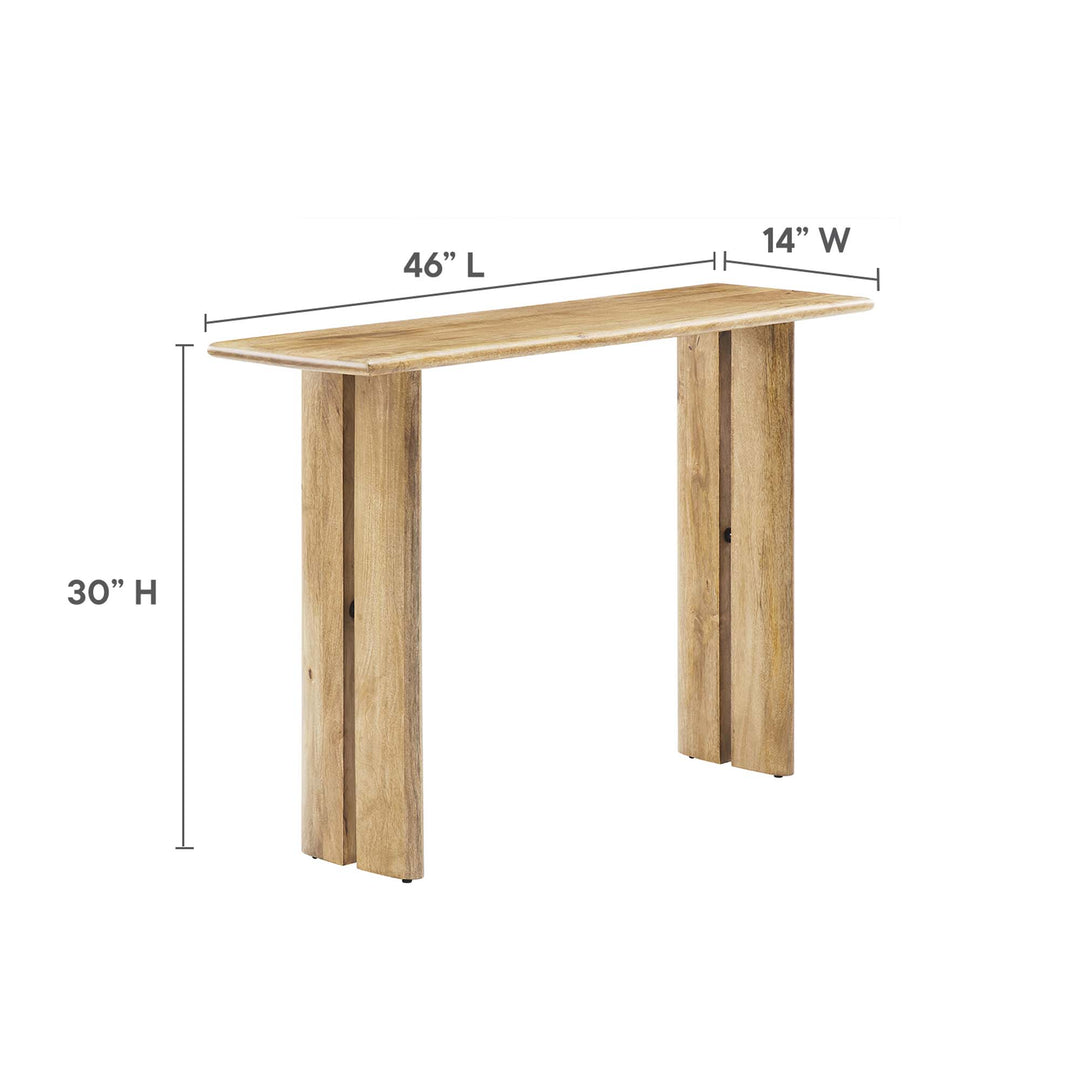 Aspen Walnut Console Table