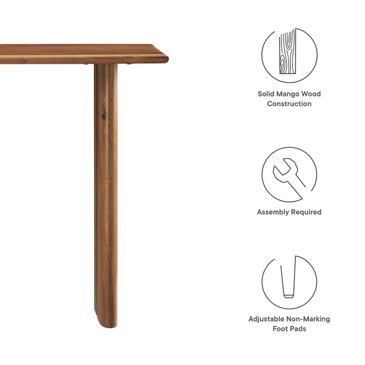 Aspen Walnut Console Table