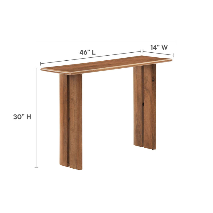 Aspen Walnut Console Table