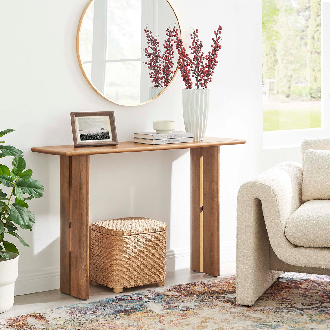 Aspen Walnut Console Table