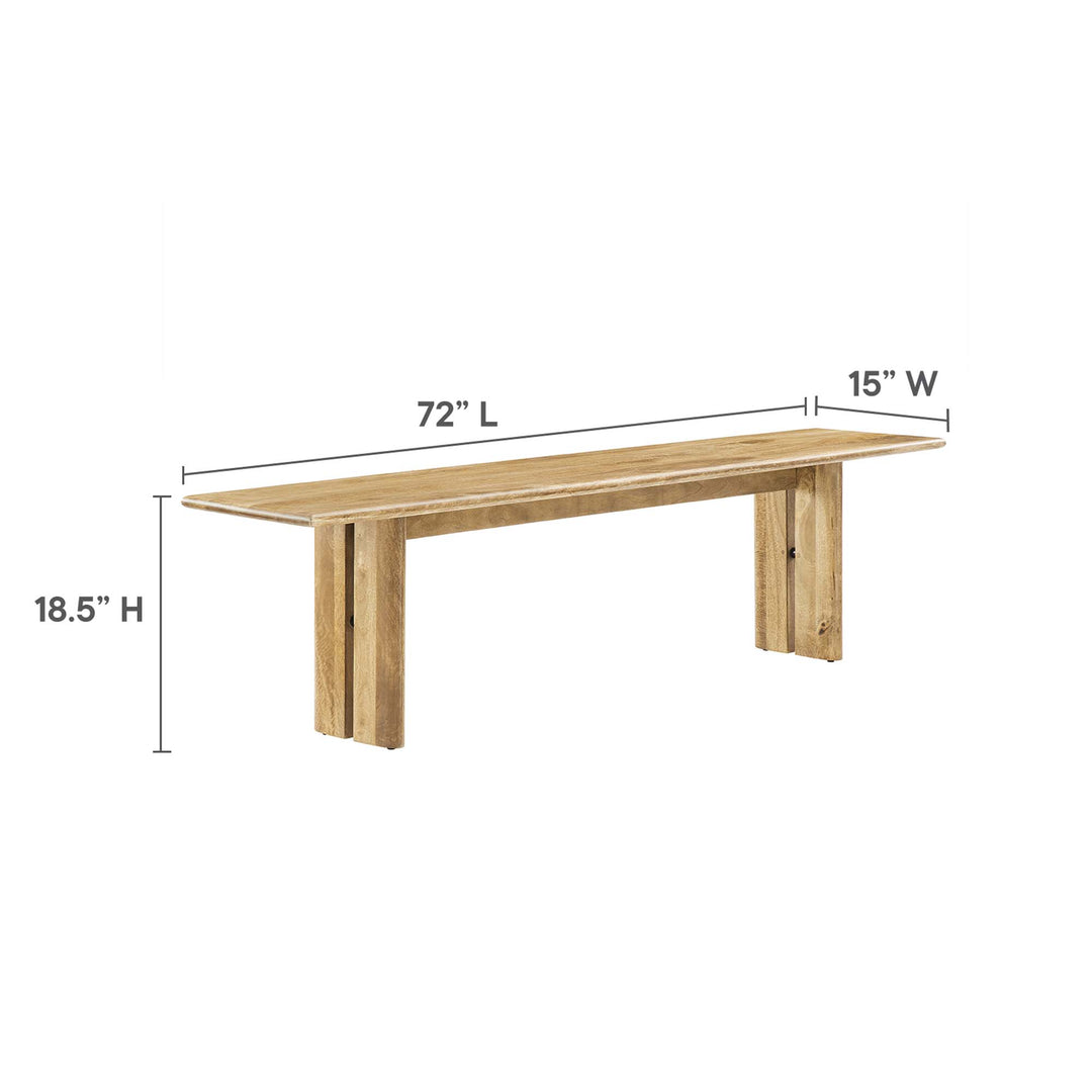 Amadeus 72" Wood Bench