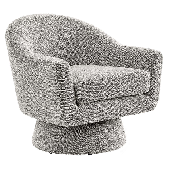 Aether Boucle Fabric Swivel Chair