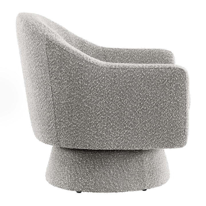 Aether Boucle Fabric Swivel Chair