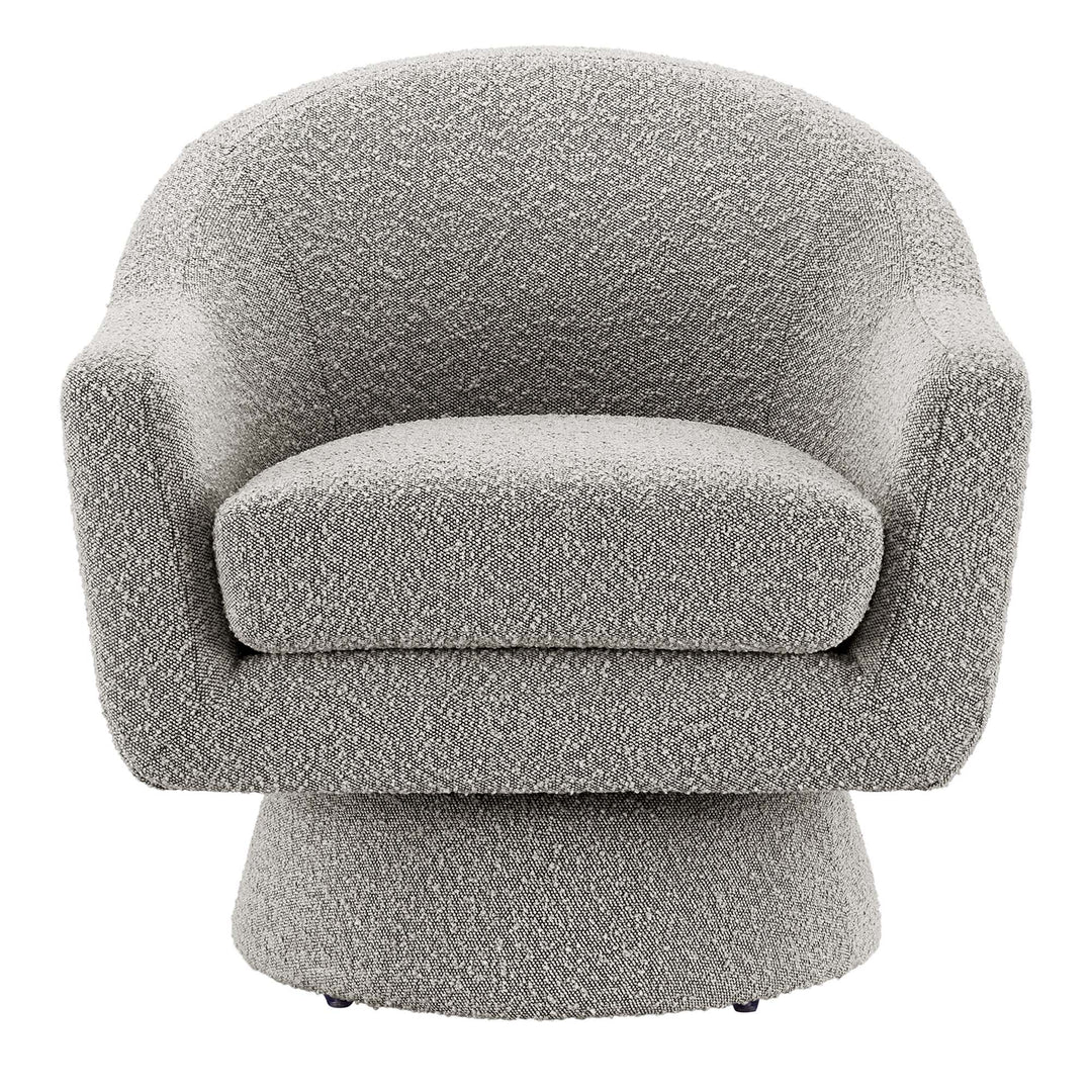 Aether Boucle Fabric Swivel Chair