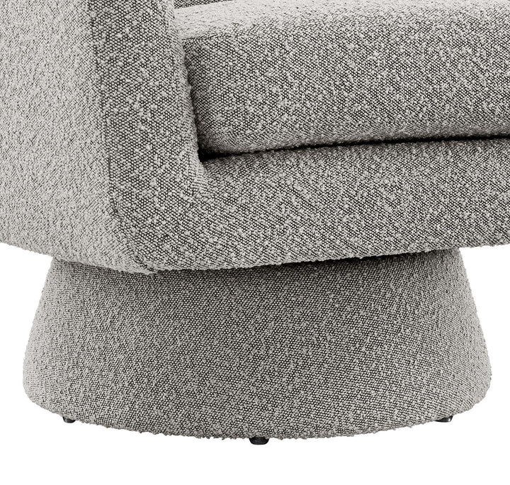 Aether Boucle Fabric Swivel Chair