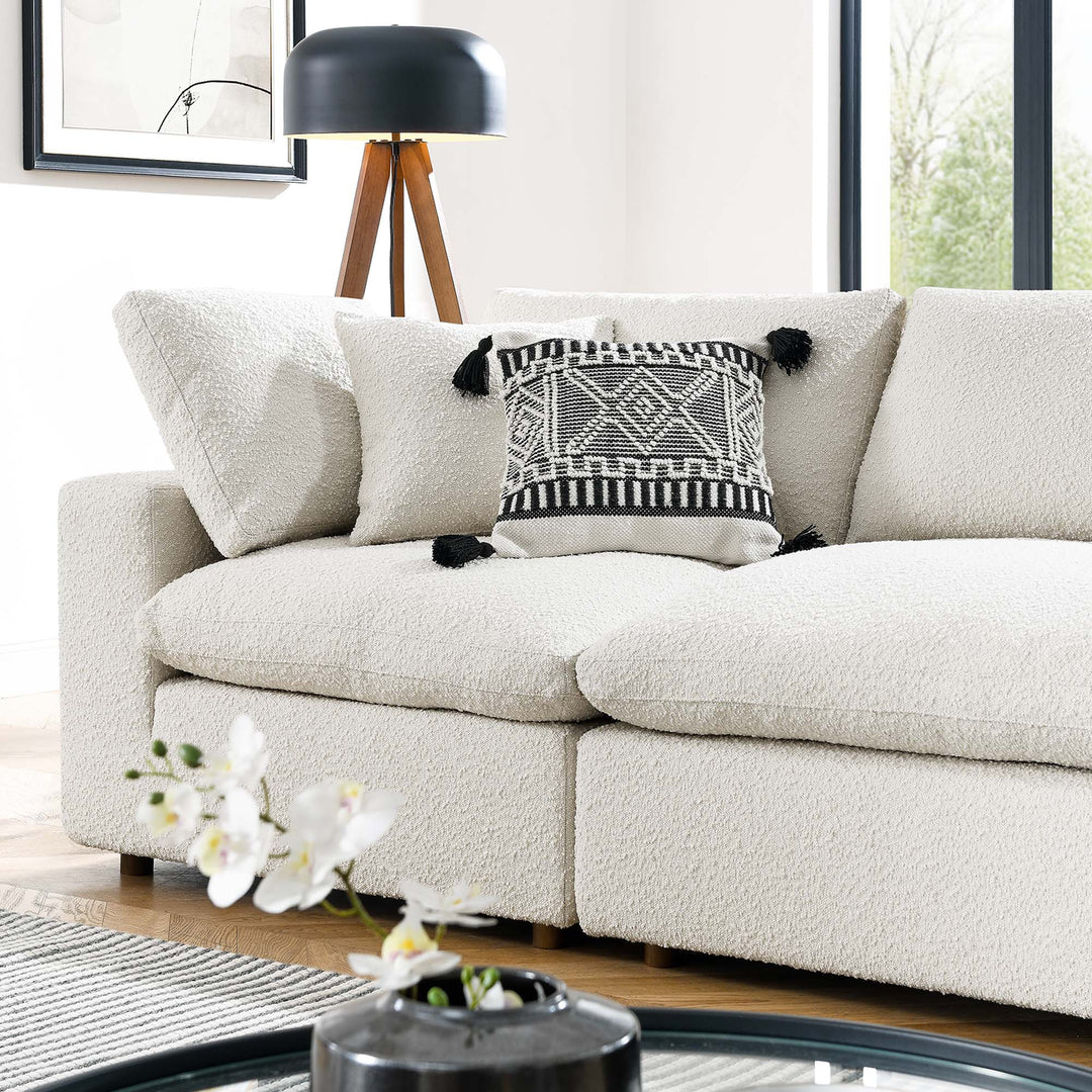 Cascade Deluxe Down Filled Boucle 4-Seater Sofa