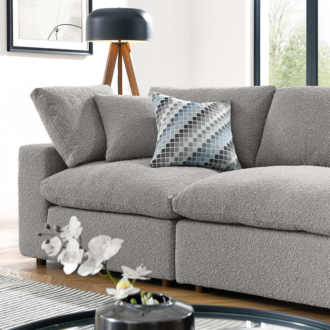 Cascade Deluxe Down Filled Boucle 4-Seater Sofa