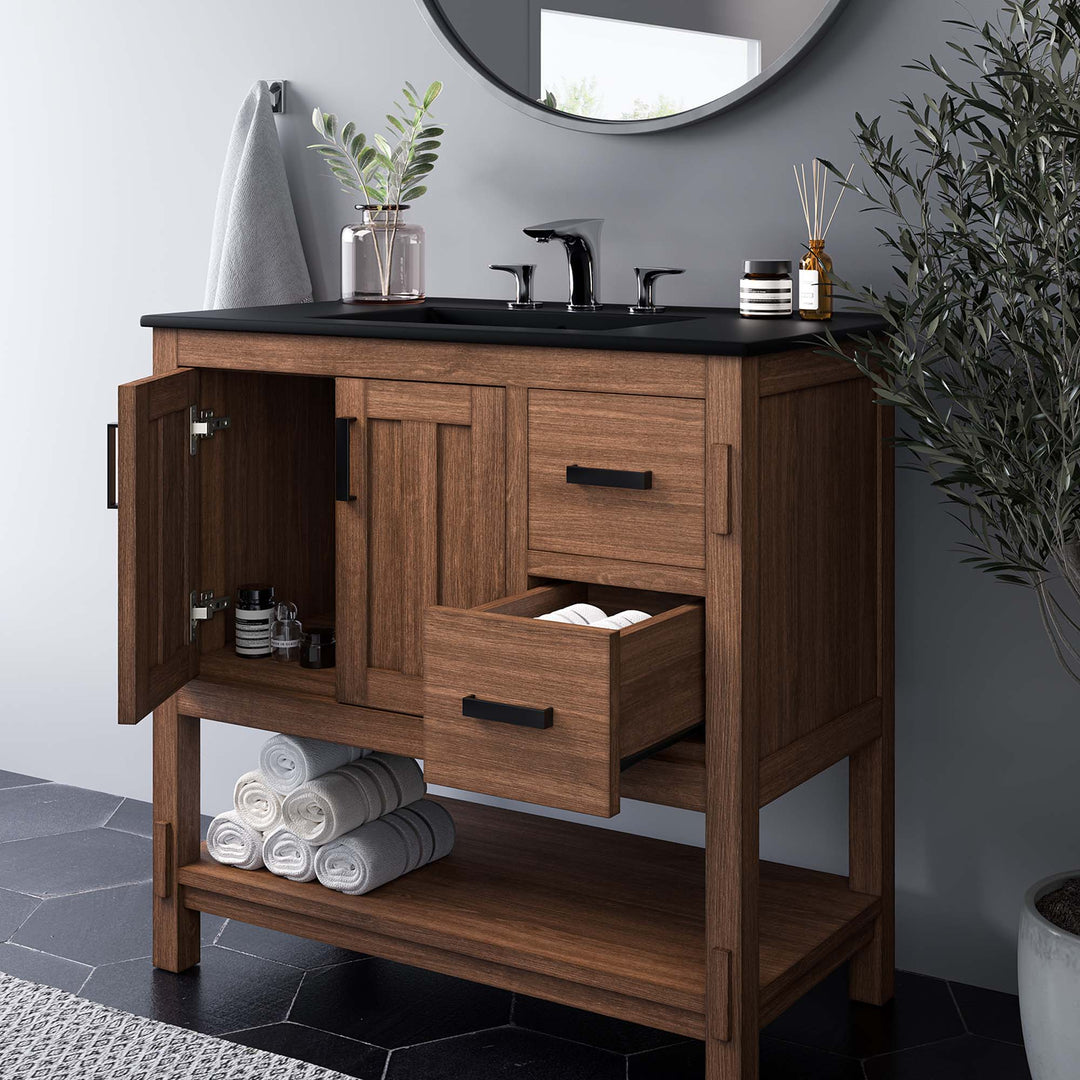 Astrid 36” Wood Bathroom Vanity Cabinet