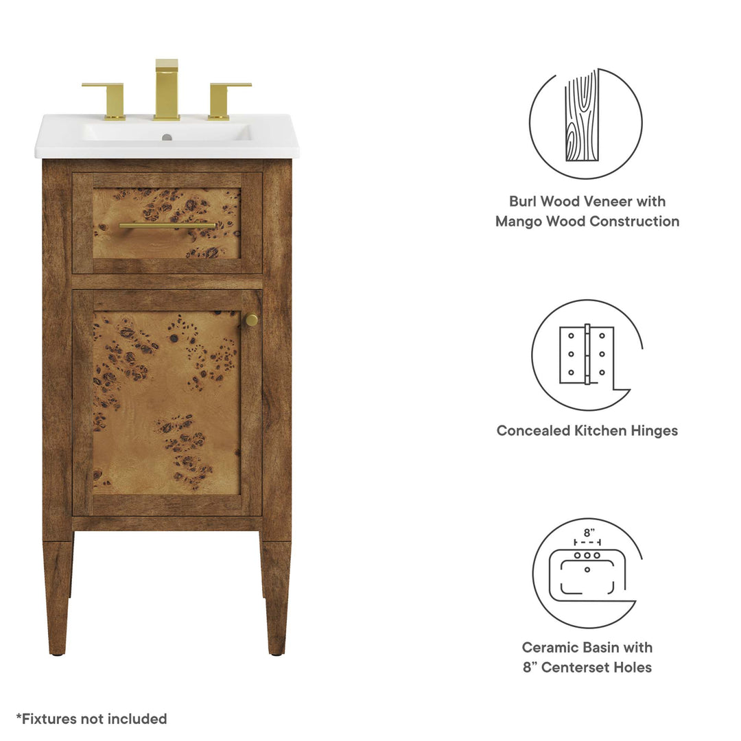 Elysium 18" Wood Bathroom Vanity