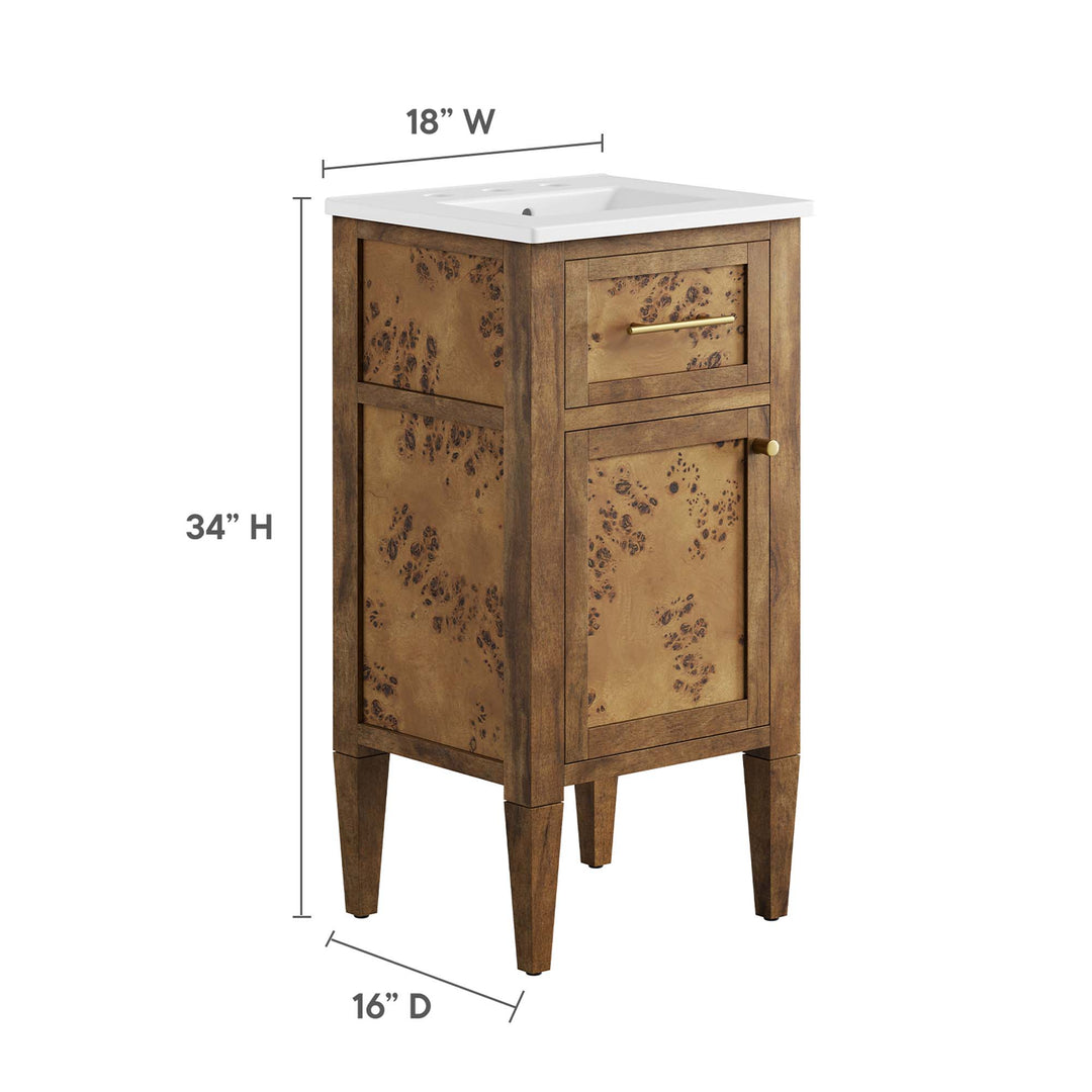 Elysium 18" Wood Bathroom Vanity