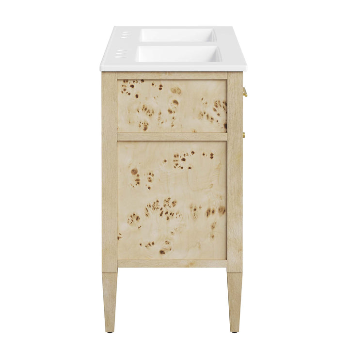 Elysian 48" Organic Aesthetic Dual Sink Vanity by Modway