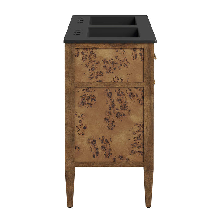 Elysium 48" Walnut Double Sink Washstand Vanity