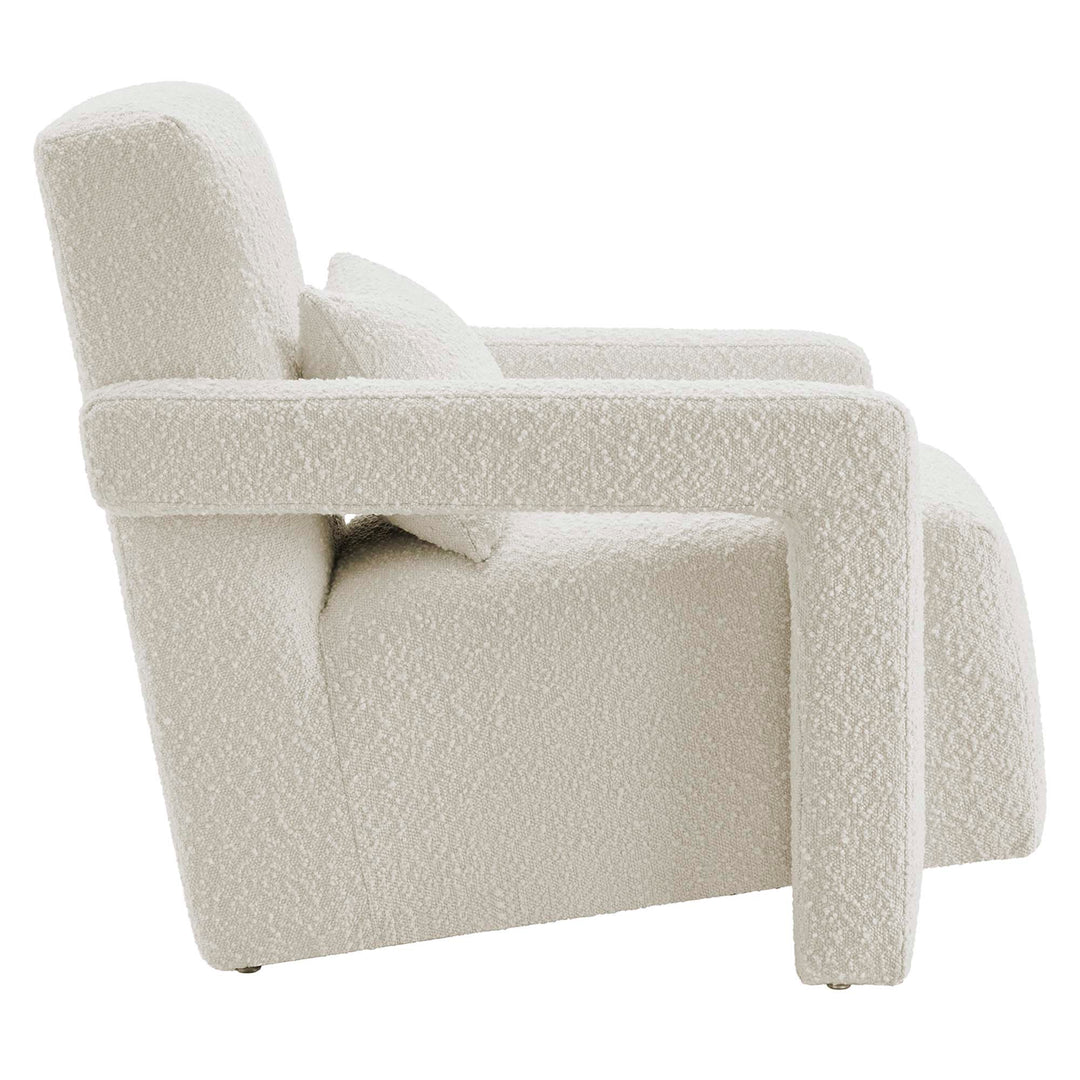 Mosaic Boucle Upholstered Armchair