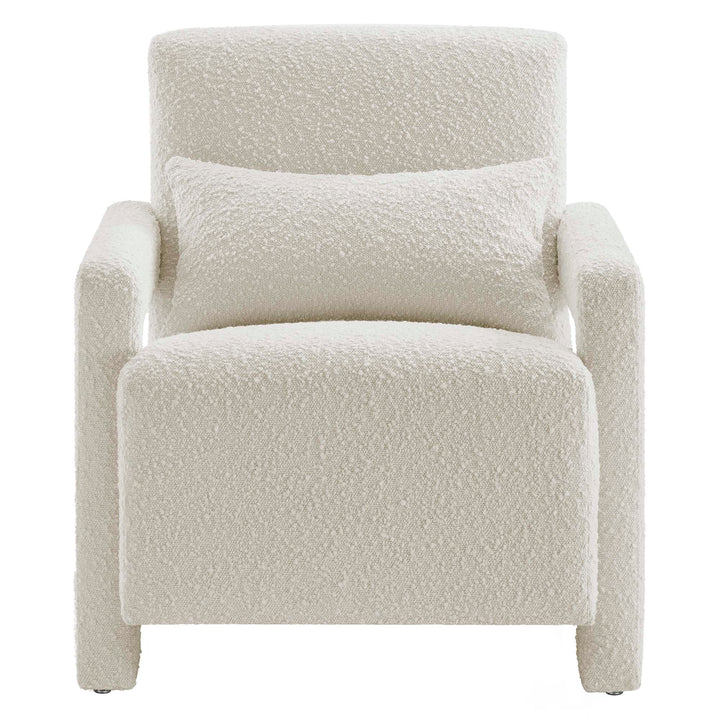 Mosaic Boucle Upholstered Armchair