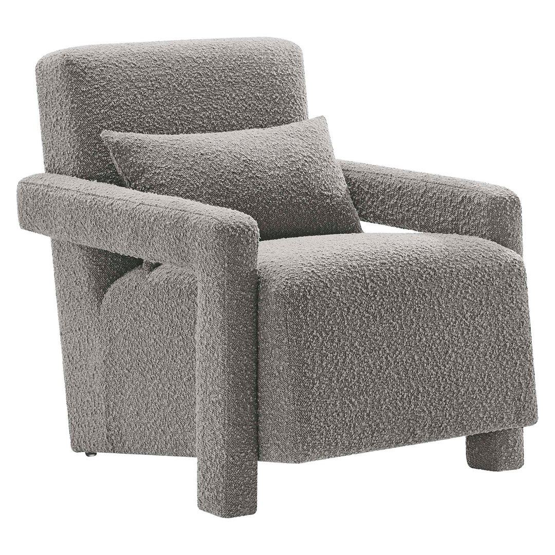 Mosaic Boucle Upholstered Armchair