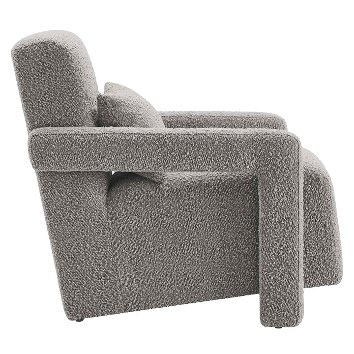 Mosaic Boucle Upholstered Armchair