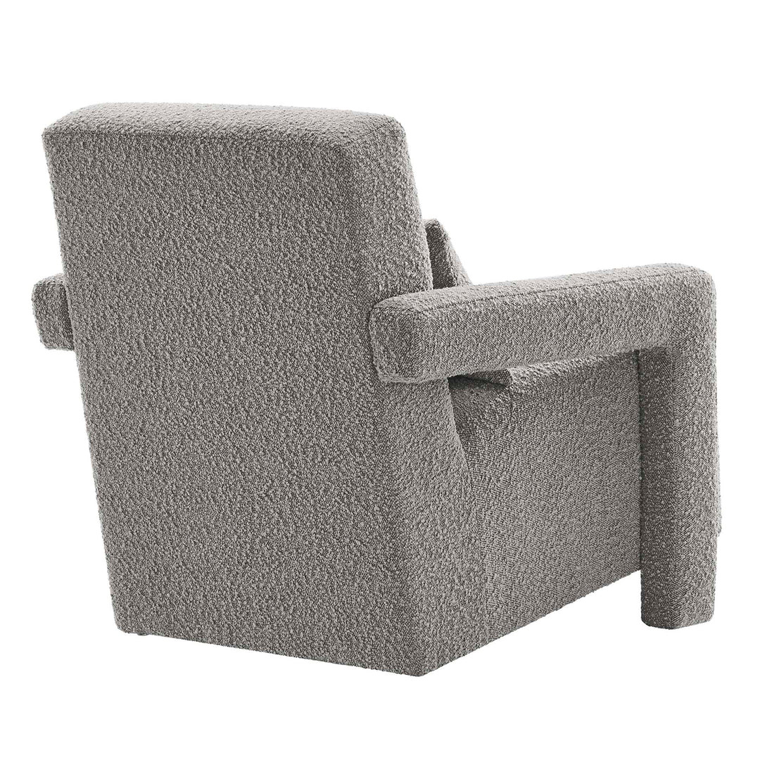 Mosaic Boucle Upholstered Armchair