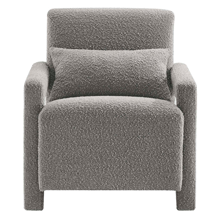 Mosaic Boucle Upholstered Armchair