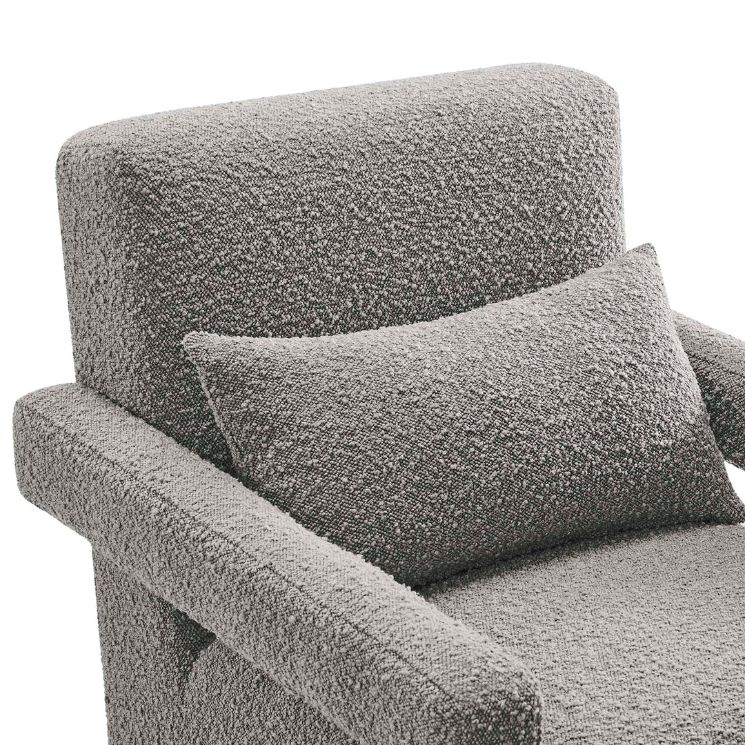 Mosaic Boucle Upholstered Armchair