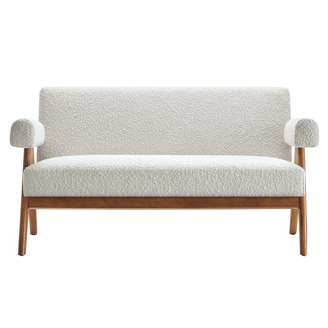 Luna Boucle Fabric Loveseat