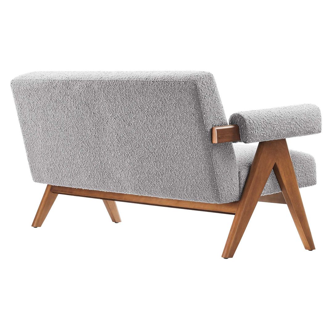 Luna Boucle Fabric Loveseat