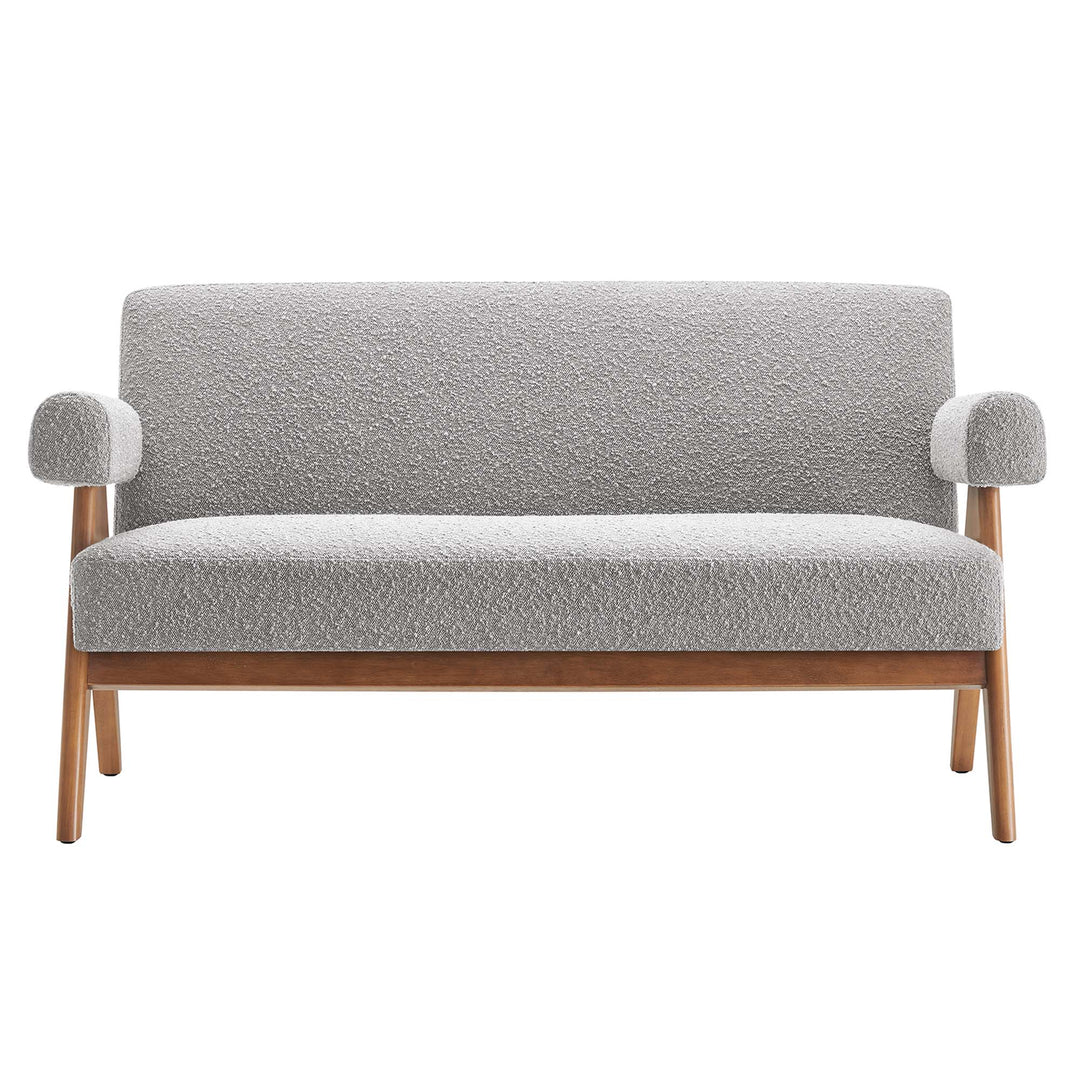 Luna Boucle Fabric Loveseat