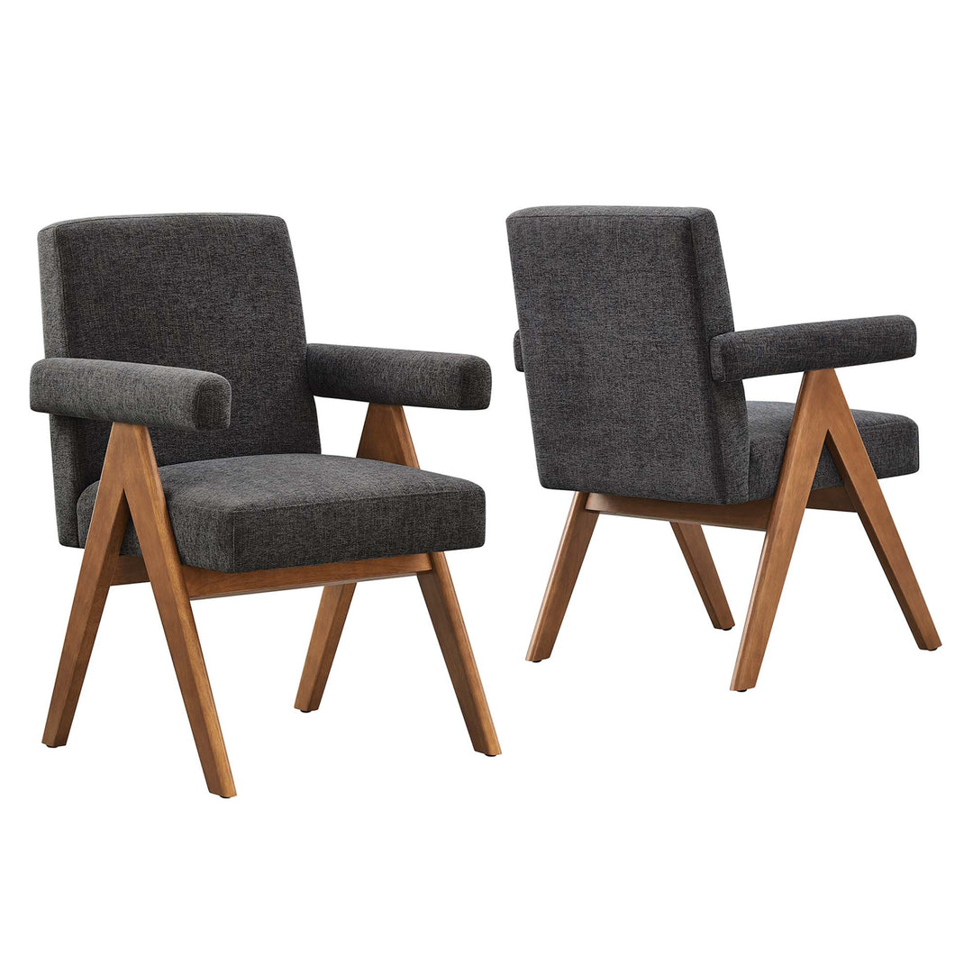 Luna Linen Dining Room Chair Set of 2