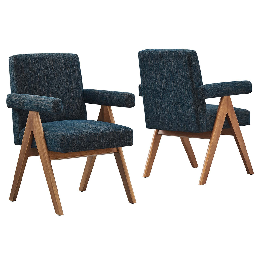 Luna Linen Dining Room Chair Set of 2