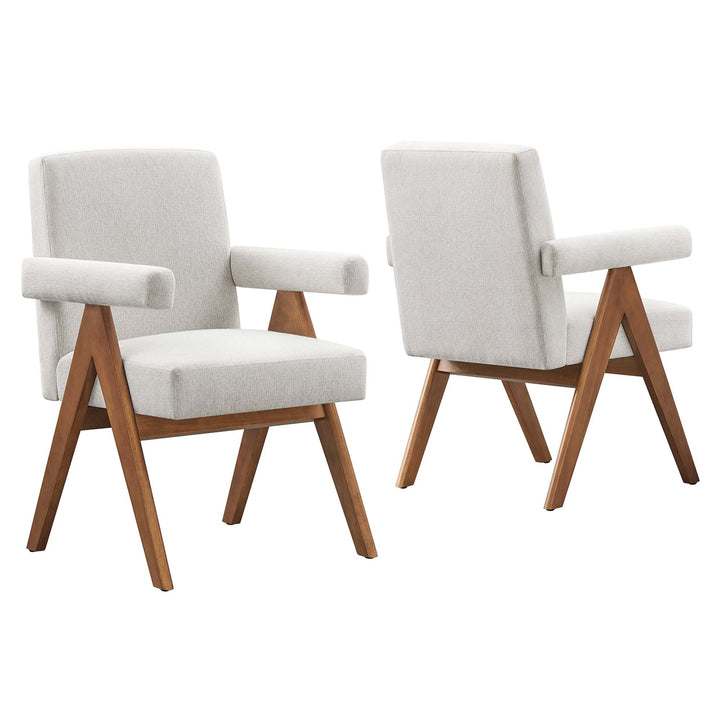 Luna Linen Dining Room Chair Set of 2