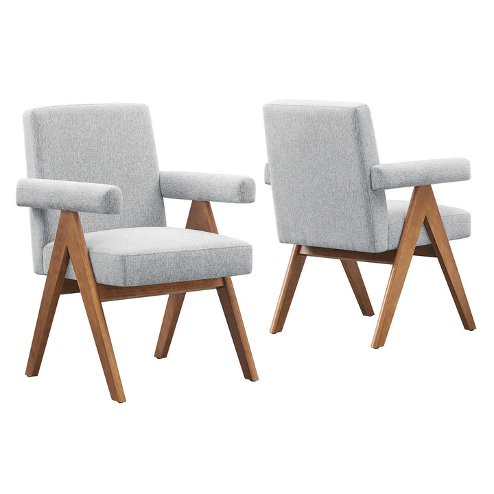 Luna Linen Dining Room Chair Set of 2