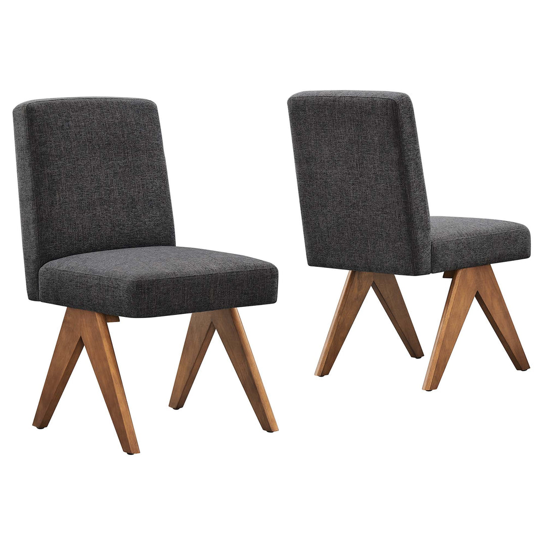 Luna Linen Lounge Chair Set of 2